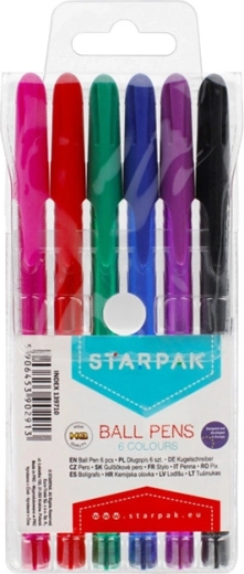 Pixuri cu bilă Starpak, 6 culori