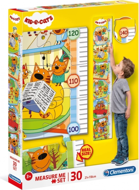 Clementoni puzzle metr Kid vs Cat 30 piese
