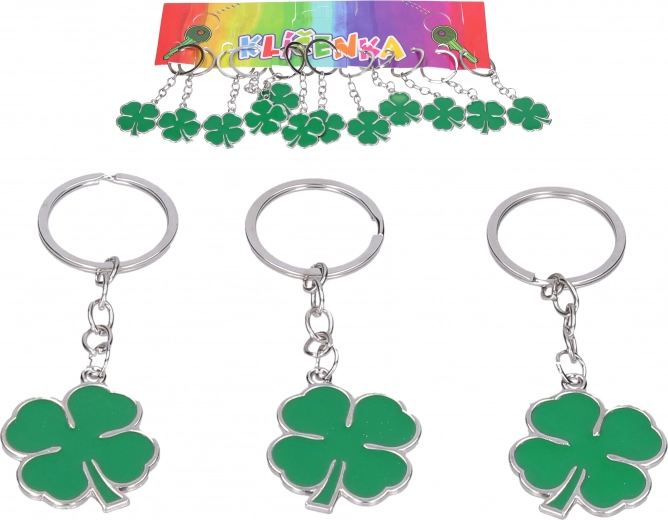 Breloc trifoi cu patru foi