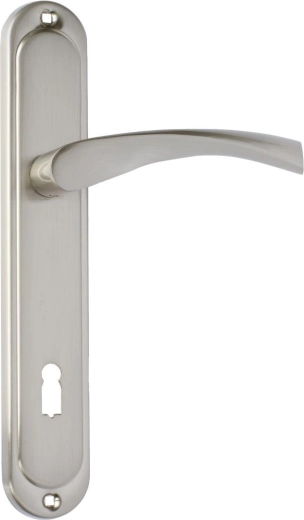 Mâner pentru uși ATENA cu cilindru 90 mm, nichel mat