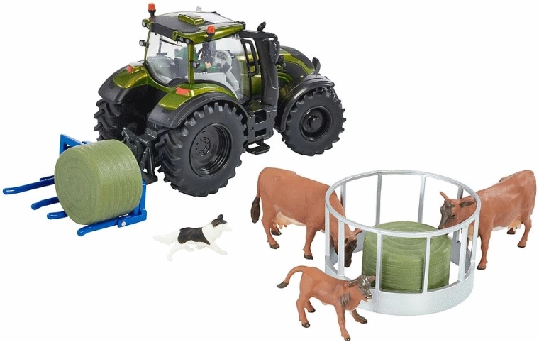 Tractor Valtra detaliat cu șofer