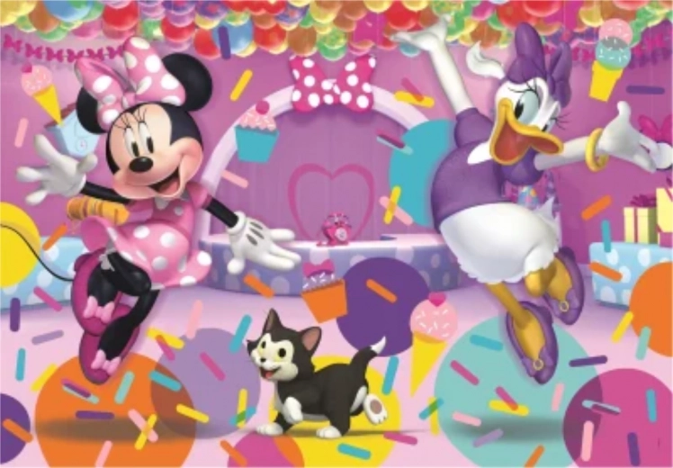Puzzle Minnie și Daisy la petrecere 104 piese