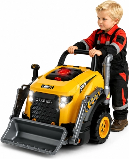 Buldozer de construcții cu lingură mare
