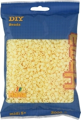 Mărgele de călcat Hama Midi crem 3000 buc.