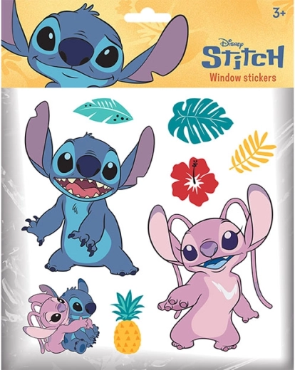 Autocolante statice pentru ferestre Lilo & Stitch