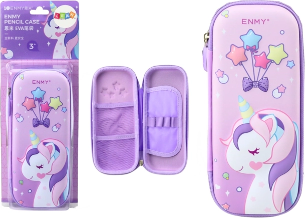 Penar cu unicorn 3D roz 23 × 10 × 5 cm
