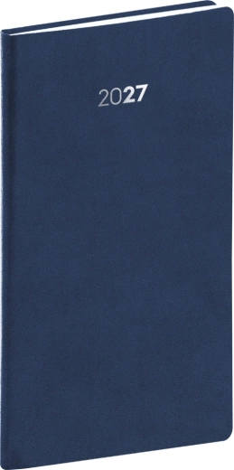 Agenda de buzunar Notique Balakon 2027 albastru închis 9 × 15,5 cm