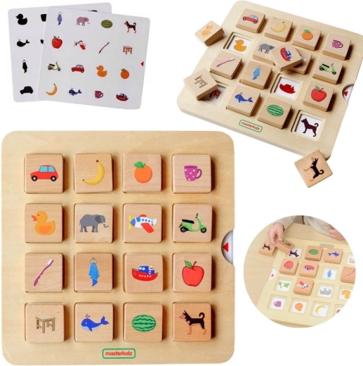 Joc Montessori MASTERKIDZ pentru asocierea umbrelor și obiectelor