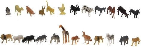 48 de animale și 14 accesorii pentru scenarii fără sfârșit