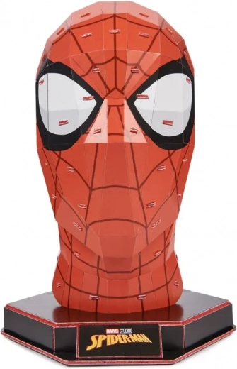 Model de cap din hârtie 3D SPIDER-MAN pe suport – 4D Build fără lipici