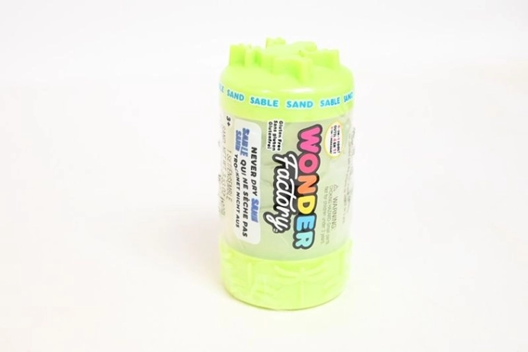 MGA Wonder Factory NeverDrySand nisip kinetic verde cu roller 4în1
