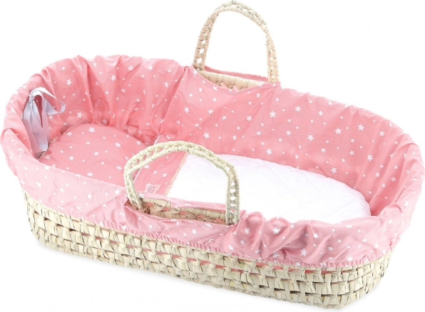 Petitcollin geantă portabilă din paie Corail Etoilé pentru păpuși