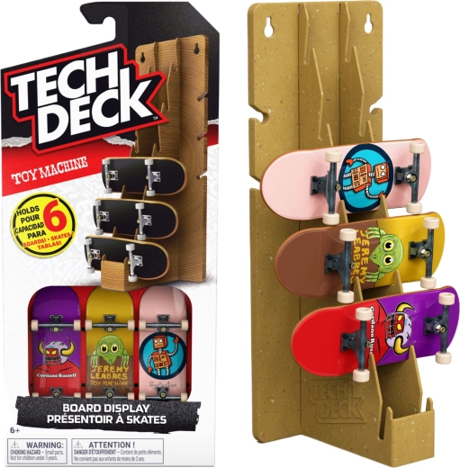 Tech Deck Toy Machine suport pentru fingerboarduri cu 3 skateboarduri