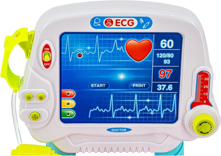 Monitor EKG interactiv pe cărucior
