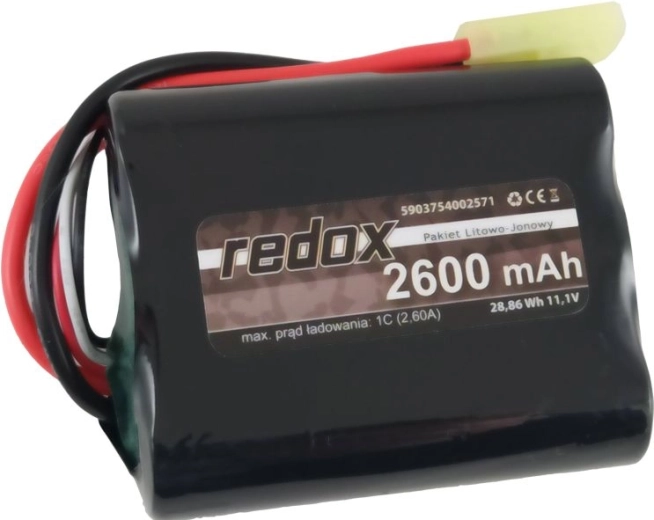 Baterie li-ion Redox ASG 2600 mAh 11,1 V mini tamiya (scalony) - 1 buc