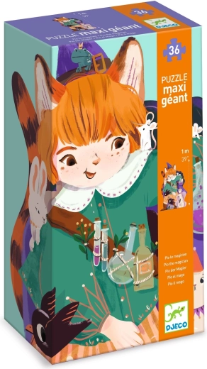 Puzzle gigantice Djeco Vrăjitorul Pio, 36 de piese