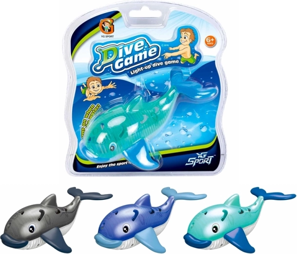 Balena de scufundare Sparkys cu lumină (3 modele)