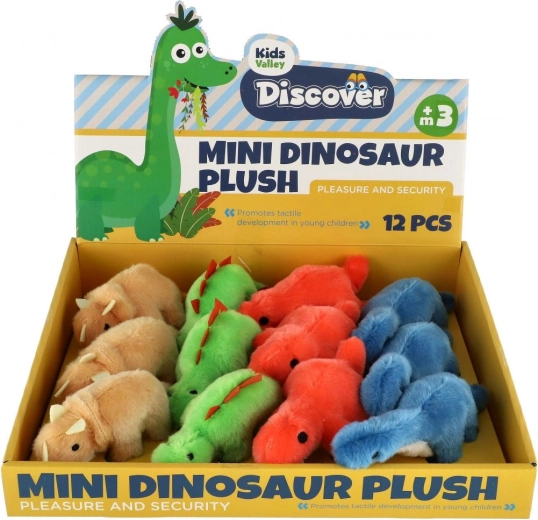 Dinozauri de pluș 12–16 cm, set 4 tipuri