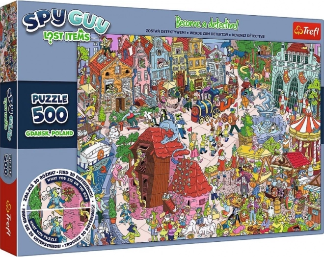 Puzzle 500 piese Spy Guy Obiecte pierdute Gdańsk