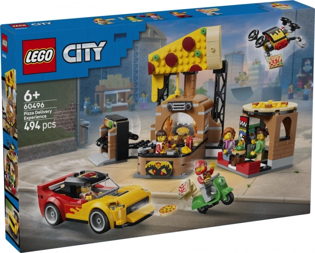 LEGO City livrare de pizza cu vehicule