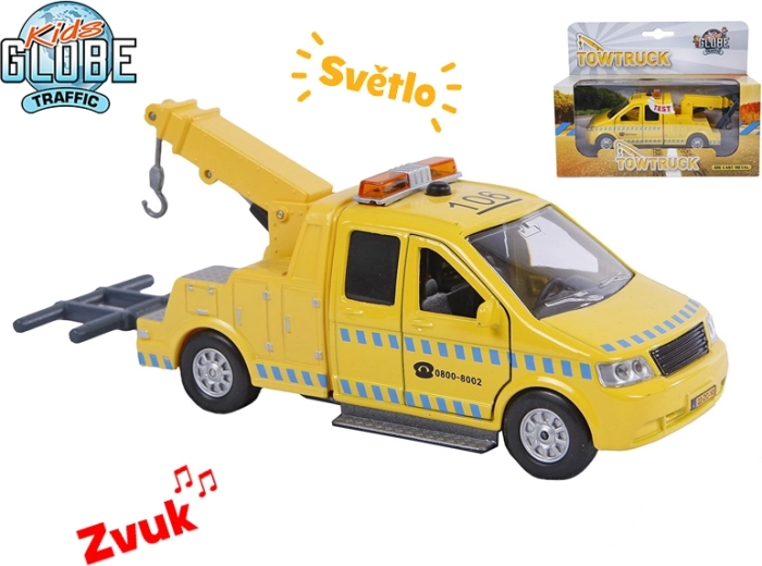 Kids Globe Traffic camion de remorcare cu lumini și sunete 16 cm