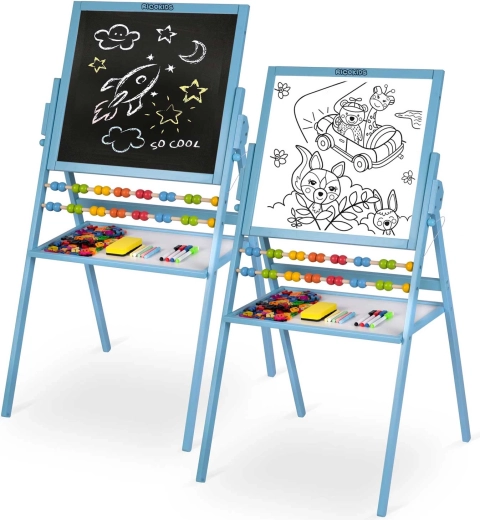 Suprafață dublă de desen: cretă și tablă albă magnetică