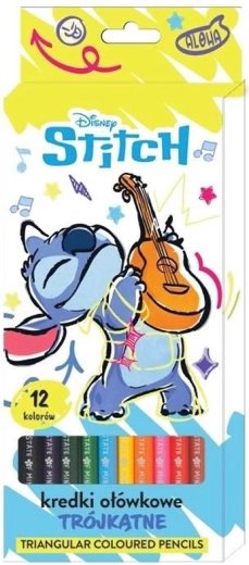 Creioane colorate Lilo și Stitch – 12 buc