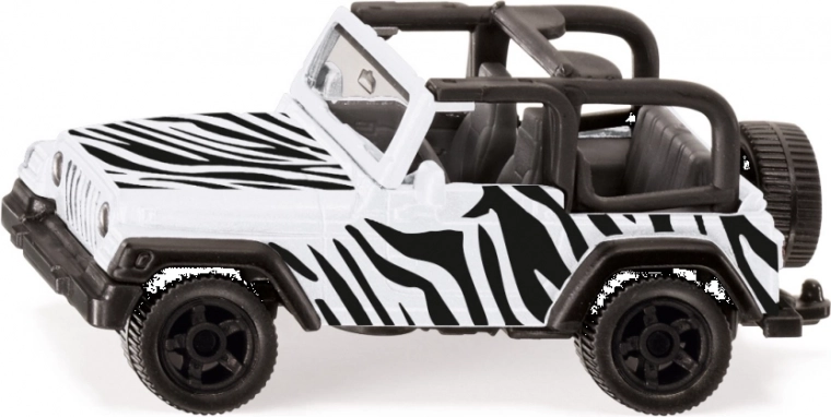 Siku Jeep Wrangler Safari – model metalic 1:55 cu dispozitiv de remorcare