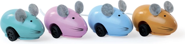 Vilac șoricel retro din lemn cu mecanism cu arc