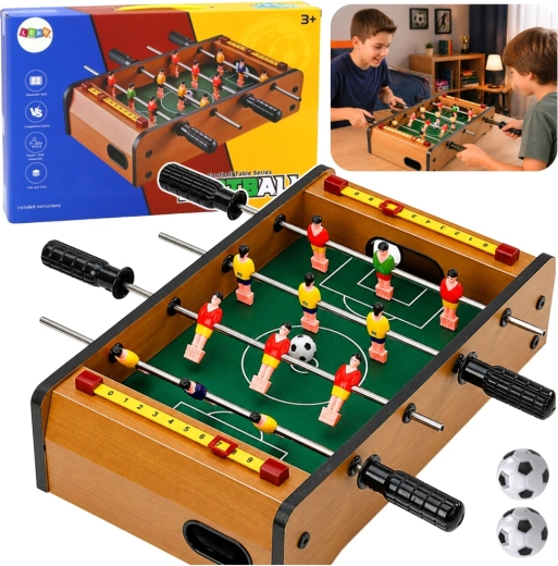 Fotbal de masă mini din lemn