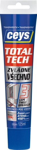Adeziv și etanșant universal transparent 125 ml TOTAL TECH EXPRESS CEYS