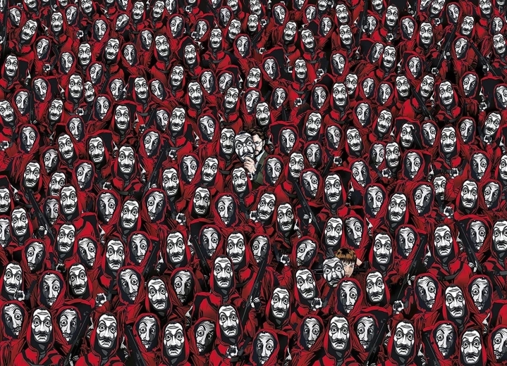 Puzzle imposibil Netflix Casa de Papel 1000 piese