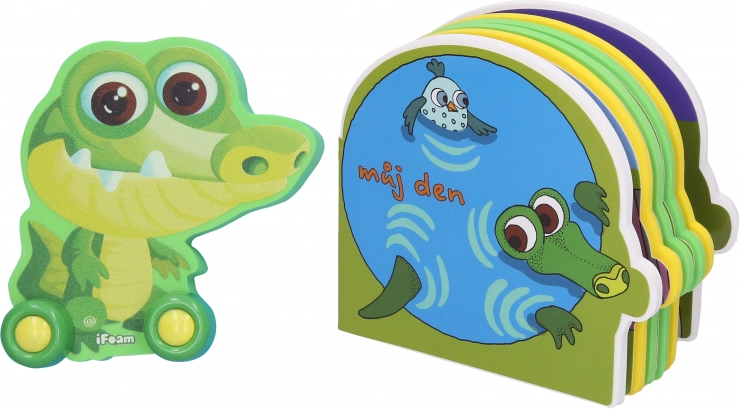 Set interactiv Crocodil – jucărie și carte cu aplicație