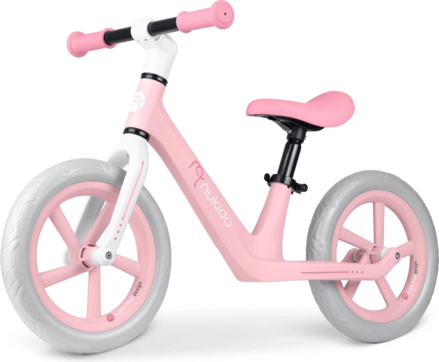 Bicicletă fără pedale pentru copii Nukido Light Flee roz