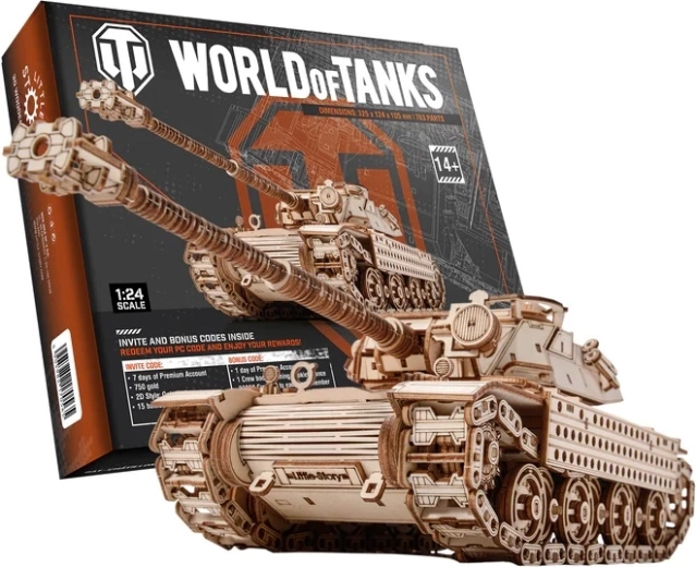 Puzzle 3D din lemn World of Tanks Bat.-Chatillon Bourrasque