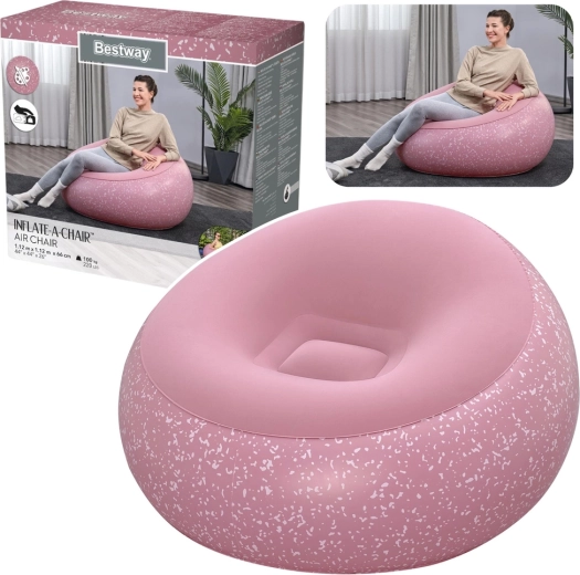 Fotoliu gonflabil Bestway Inflate-A-Chair roz