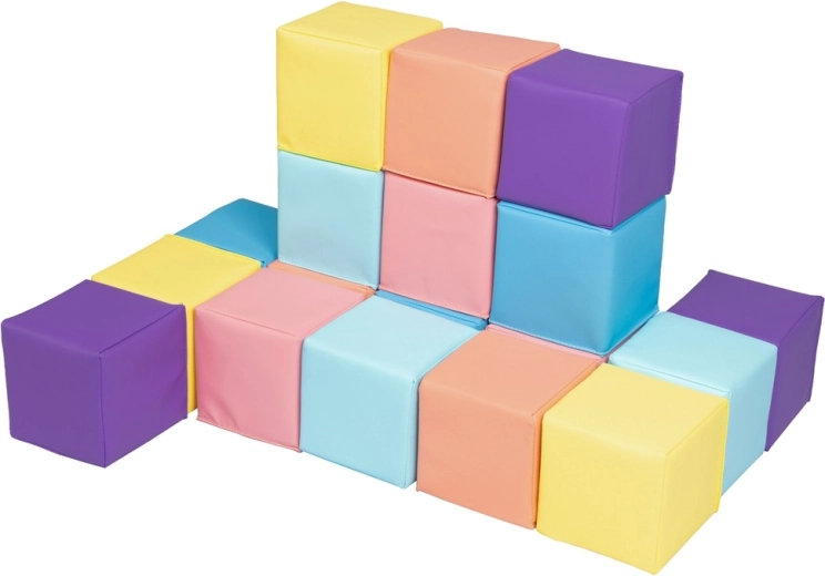 2Kids Toys cuburi din spumă în culori pastelate (18 buc.)
