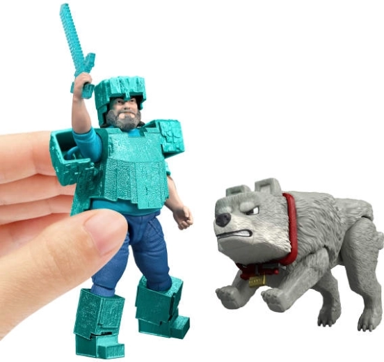 Două personaje iconice din Minecraft