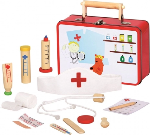 Geanta medicală din lemn Bino pentru copii