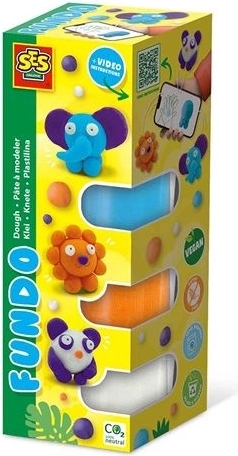 SES Creative FunDo plastilină – animale sălbatice