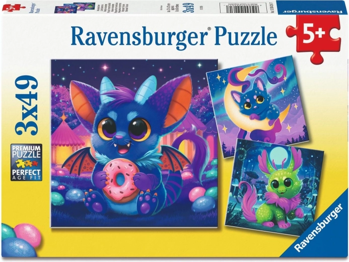 Puzzle Ravensburger „Mica Vrăjitoare” 3×49 piese