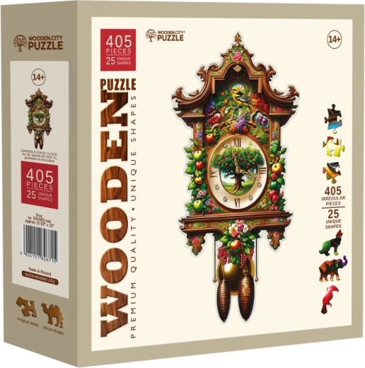 Puzzle din lemn Ceasul cu cuc