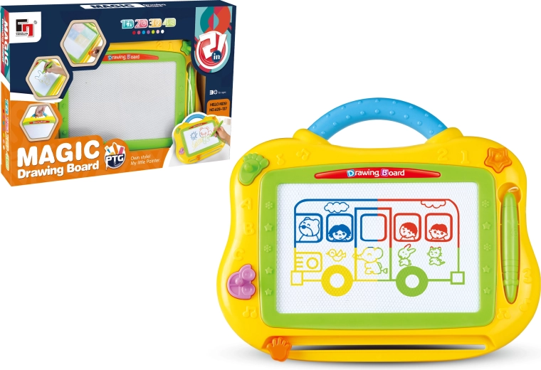 Tablă magnetică de desen Magic mică colorată