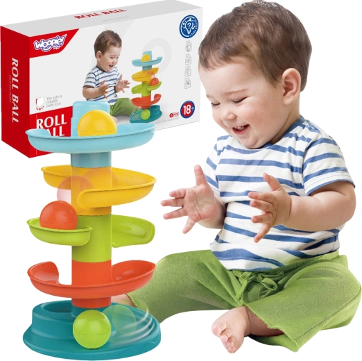 Woopie Pista pentru Bile Copii Set Spirală + 3 Bile