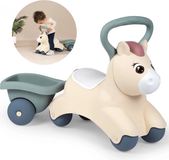Smoby Little Pony vehicul cu remorcă