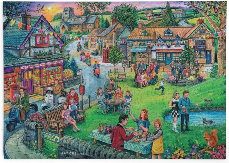 Puzzle House of Puzzles Sărbătoare sătească în spiritul anilor șaizeci, 250 de piese mari