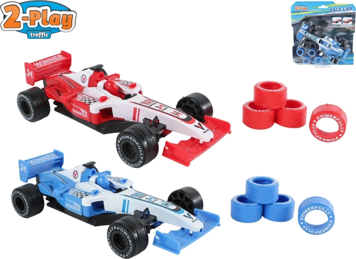 Mașină de curse 2-Play Traffic cu mecanism cu recul 17 cm