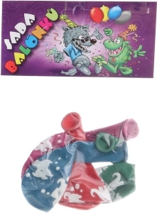 Baloane rotunde gonflabile cu imprimeu dinozauri – set de 4 bucăți