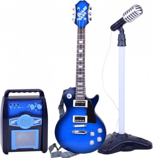 Chitară electrică cu microfon și amplificator pentru copii Karaoke