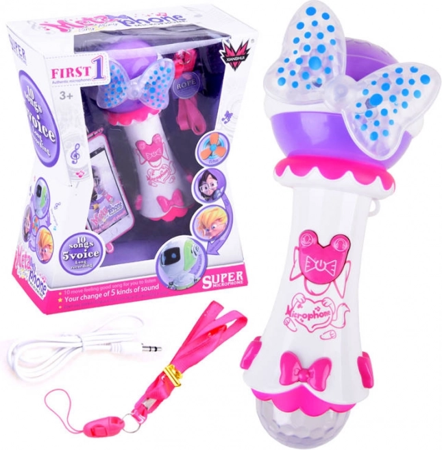 Microfon karaoke pentru copii cu înregistrare și MP3 – Microfon